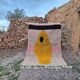 Berber wool rug, size 100 x 200 cm