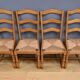 Set of 8 beech chairs – 1980