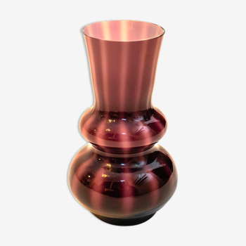 Vase en verre soufflé Friedrich design Allemagne 1960