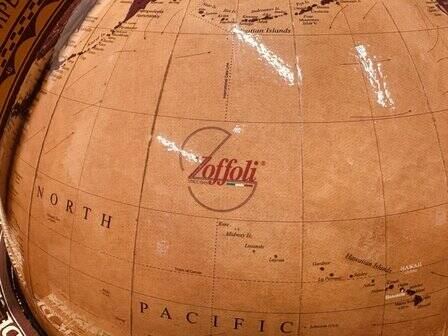 Classic Italian Zoffoli Aries globe bar floor model