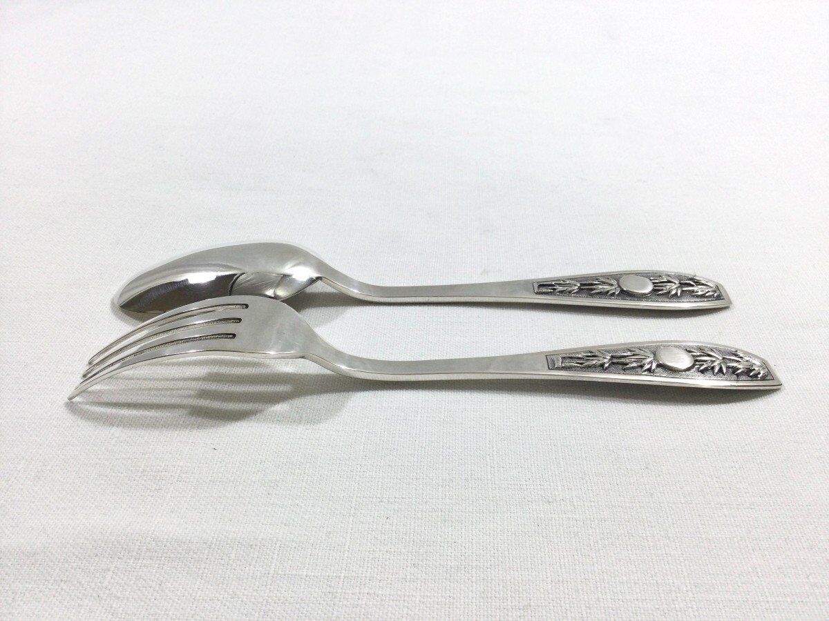 Silver child cutlery, Indochina