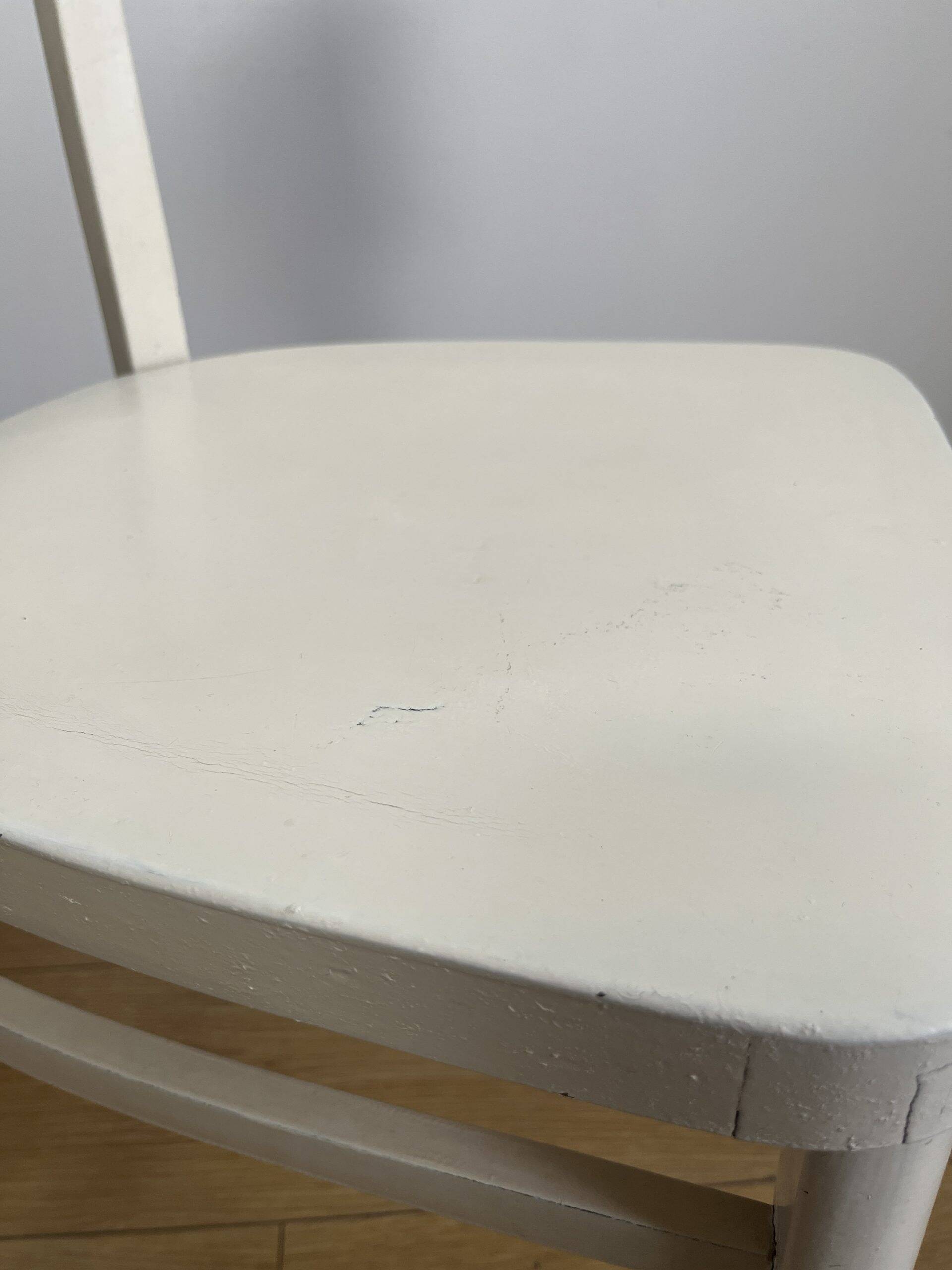 White vintage bistro chair