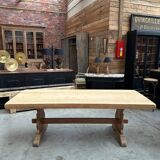 Solid oak monastery table