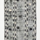 3x9 handmade pom pom vintage runner rug 285x73cm