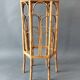 Vintage bamboo pedestal table.