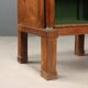 Antique bedside table in poplar with walnut veneer, 19th century.