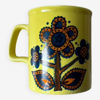 Tasse mug Staffordshire jaune england