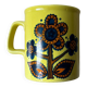 Staffordshire mug yellow england