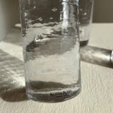 Set of three "Cool" glass candlesticks by Kosta Boda, Sweden, 1999