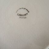 Old Large Round Earthenware Plate from Longwy - Marseille