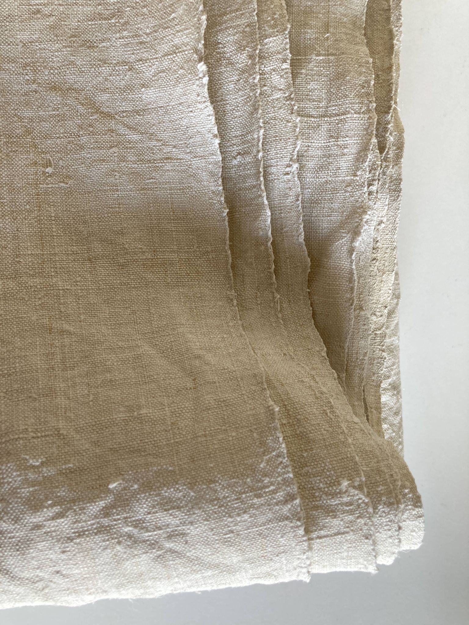 Nappe de ferme de réserve en lin brut 19e L260cm