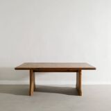 Vintage Swedish Squared Wooden Sofa Coffee Cabin Table in Pine, 1930s