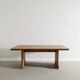 Table basse carrée suédoise vintage en pin, années 1930