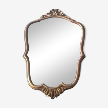 Miroir bois doré style Louis XV 30x48cm