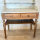 Console or dressing table in solid oak.