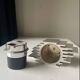 Vintage Modernist  SAROME Japan Table lighter brutalist space age