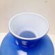 Large Italian vase in blue opaline.