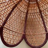 Vintage rattan flower hanging