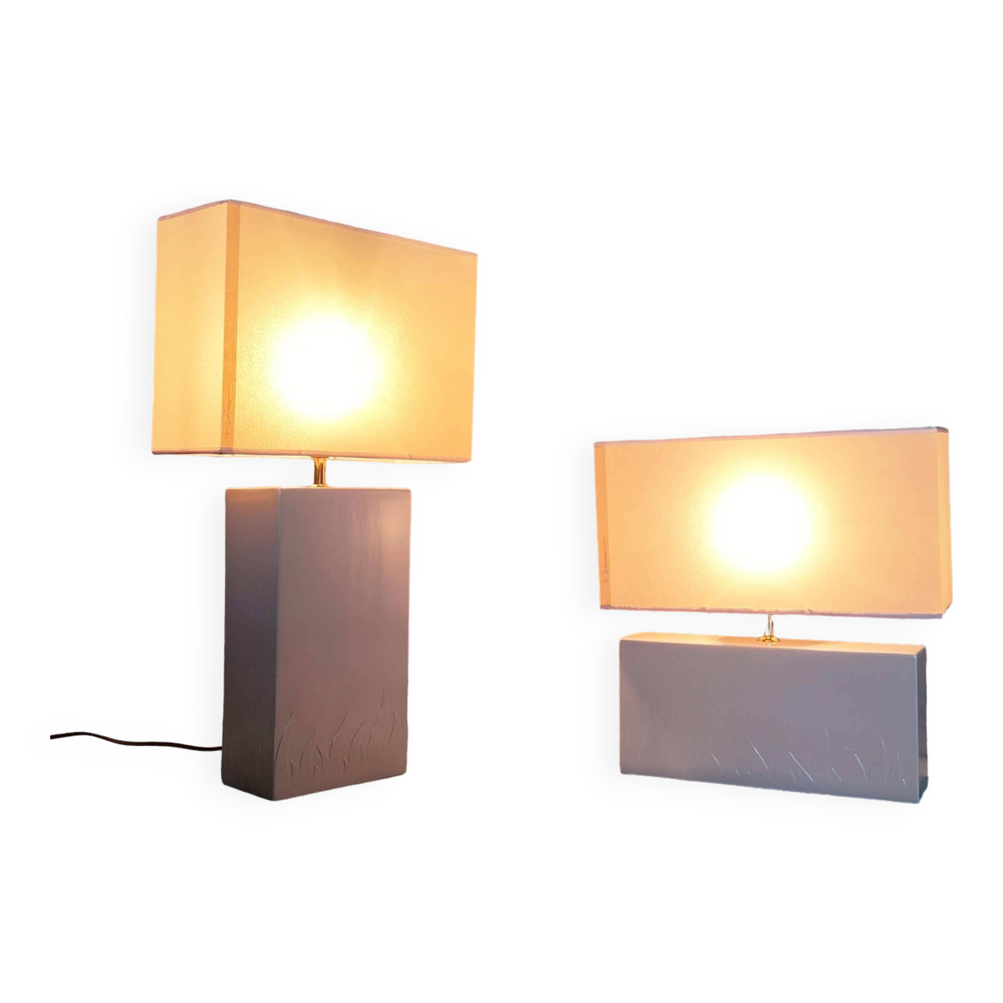 Pair of Louis Drimmer lamps