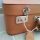 Valise vintage camel