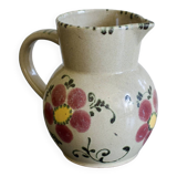 Vintage ceramic pitcher model flowers