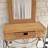 Rattan dressing table