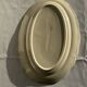 Large oval cream earthenware dish Sarreguemines France L44