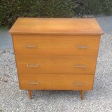 Vintage chest of drawers with spindle legs