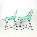 Ensemble de sièges d'extérieur du milieu du siècle, Tchécoslovaquie, années 1960