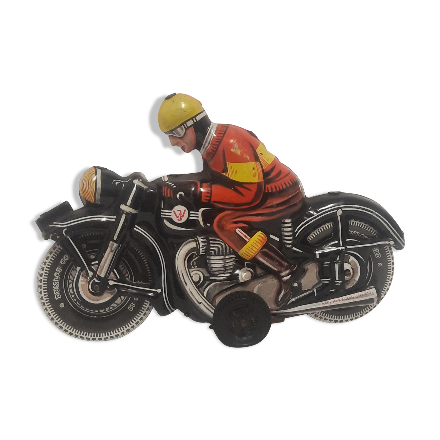 Vintage tin toy motorcycle