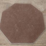 Bevelled and chiseled hexagonal mirror 27x27cm
