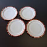 Set of porcelain plates from Chastagner et Cie in good condition.