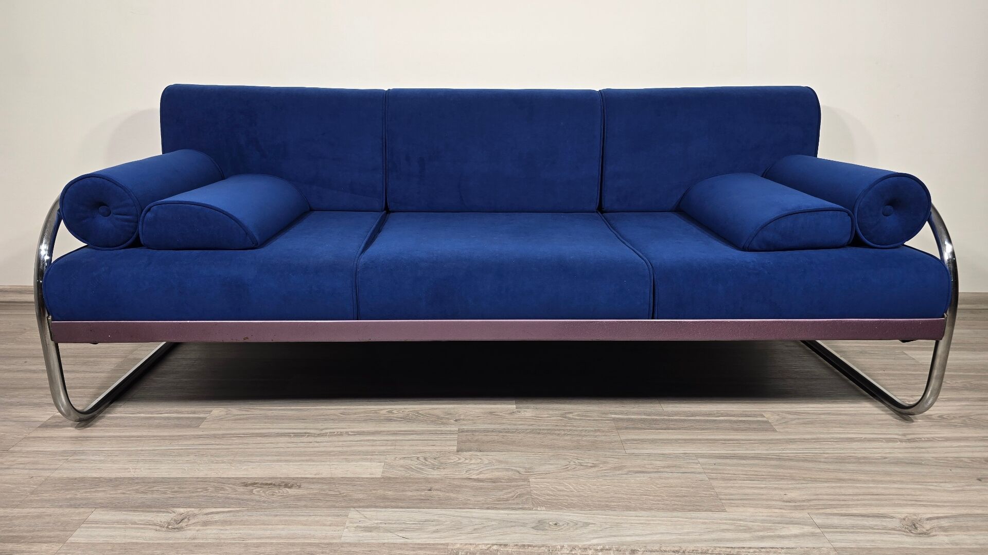 Bauhaus Chrome Sofa by Robert Slezak for Slezak Factories, 1930s