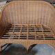 Banquette rotin 2 places vintage