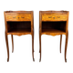 Paire de tables de chevet en marqueterie, XXe siècle