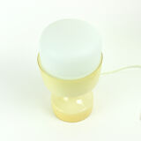 Lampe de table en opaline blanche par Ivan Jakes, 1970s