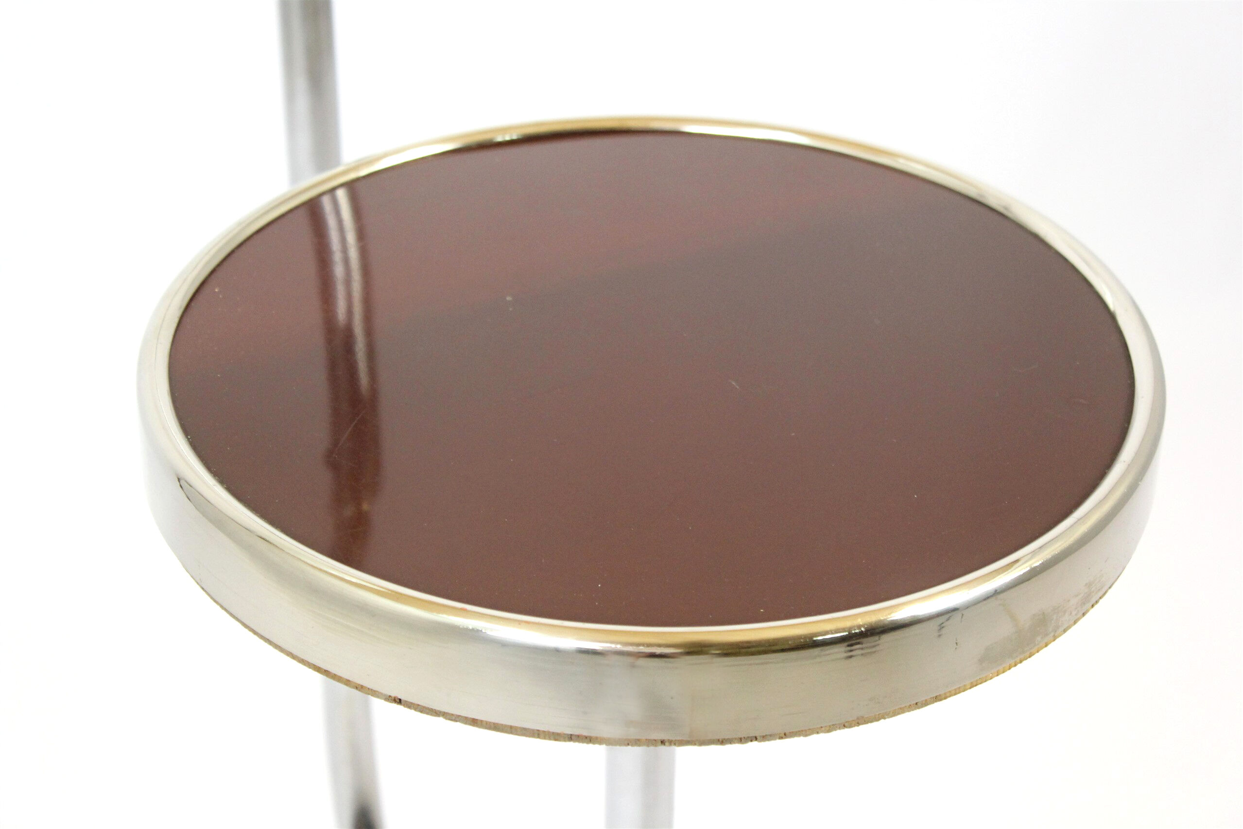 Bauhaus art deco floor lamp in chrome, 1940s