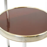 Bauhaus art deco floor lamp in chrome, 1940s