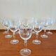 Antique engraved crystal glasses Dampierre model