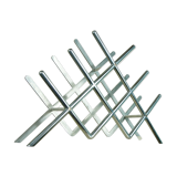 Modernist bottle holder cast aluminum, circa 1940