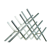 Modernist bottle holder cast aluminum, circa 1940