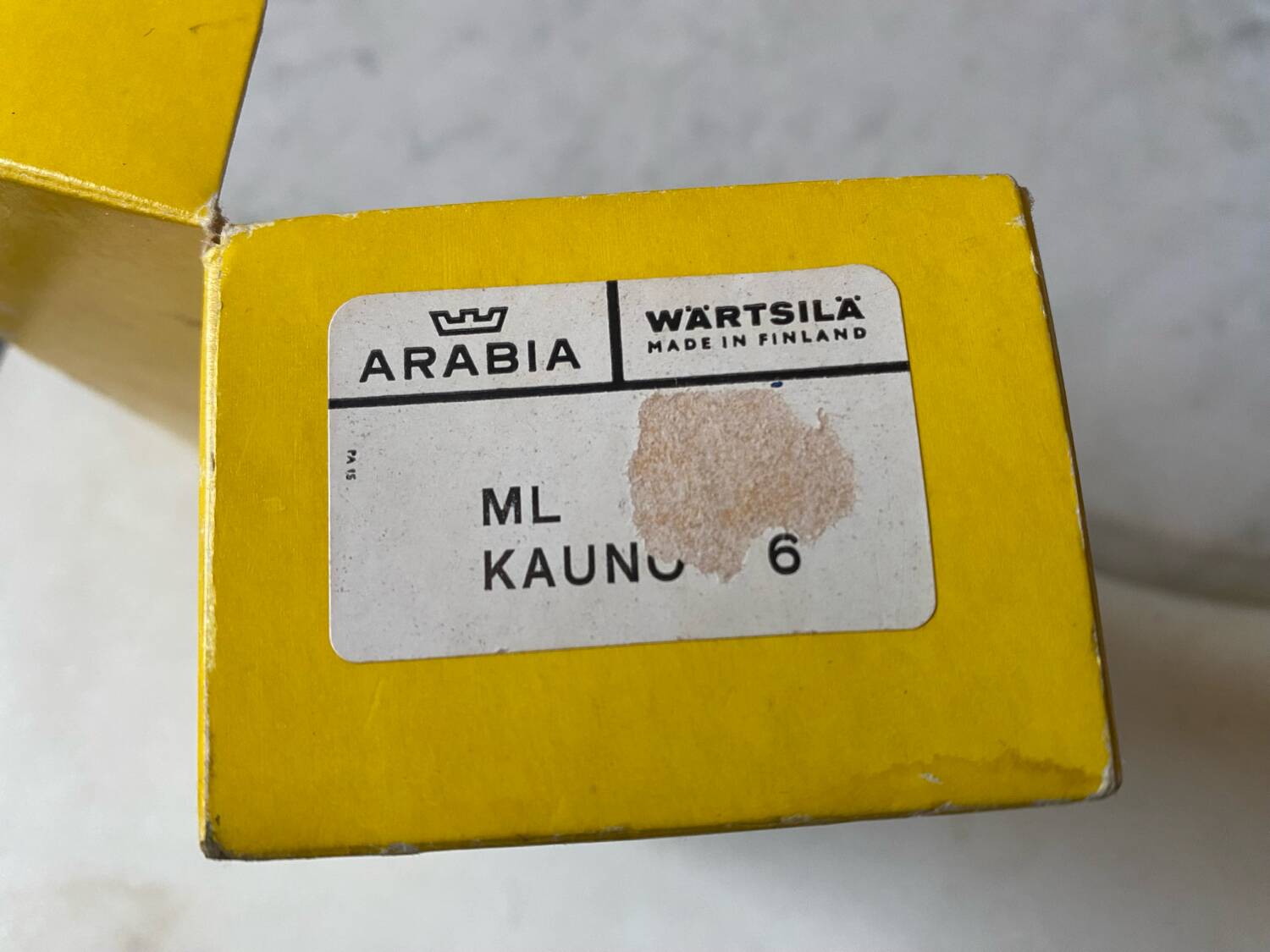 Arabia Finland ceramic egg cup, vintage design, 60s
