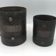 Set of 2 measures or grain pots double liter and liter in iron XlXh
