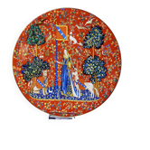 Assiette de collection Limoges Haviland "La Dame à la Licorne", édition 1980