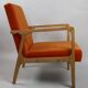 Fauteuil vintage Orange Velvet années 1970