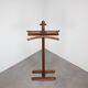 Vintage wooden clothes rack by TON, Czechoslovakia, circa 1960.