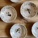 Set of 7 vintage ramekins porcelain bird decorations