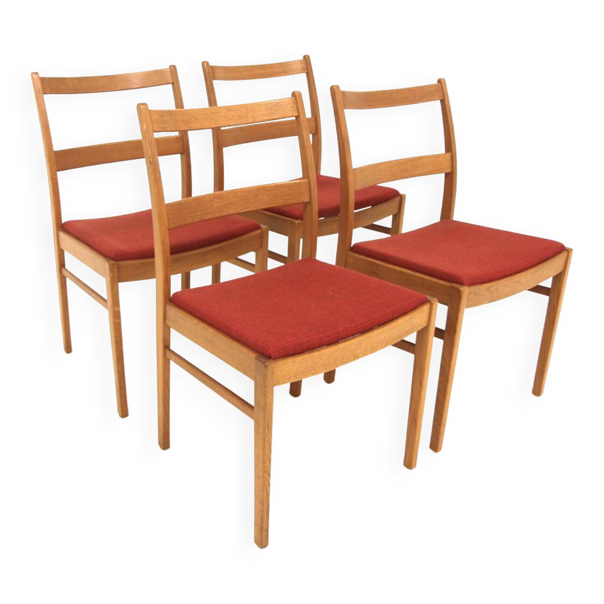 Set of 4 oak table chairs, Bodafors, Sweden, 1960