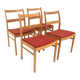 Set de 4 chaises de table en chêne, Bodafors ,Suède, 1960