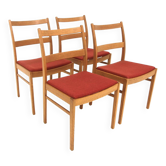 Set of 4 oak table chairs, Bodafors, Sweden, 1960